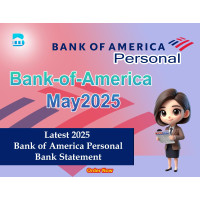 Latest Bank of America Personal Bank Statement Template (May 2025)